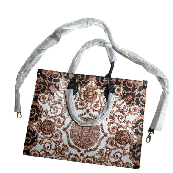 Women's Artistry Classy Beautiful Brown Spice Tote Bag with Long Shoulder Strap - Picture 5 of 9